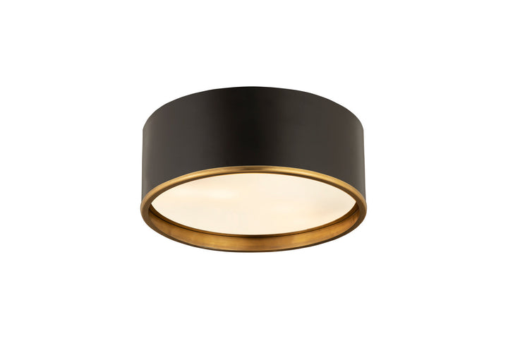 Z-Lite Arlo 2303F3-MB-RB Ceiling Light - Matte Black / Rubbed Brass