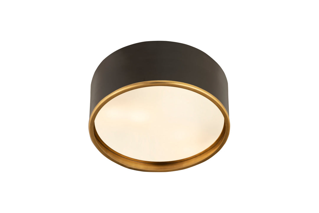 Z-Lite Arlo 2303F3-MB-RB Ceiling Light - Matte Black / Rubbed Brass