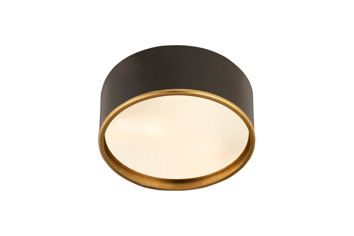 Z-Lite Arlo 2303F3-MB-RB Ceiling Light - Matte Black / Rubbed Brass