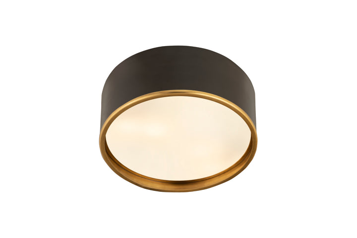 Z-Lite Arlo 2303F3-MB-RB Ceiling Light - Matte Black / Rubbed Brass
