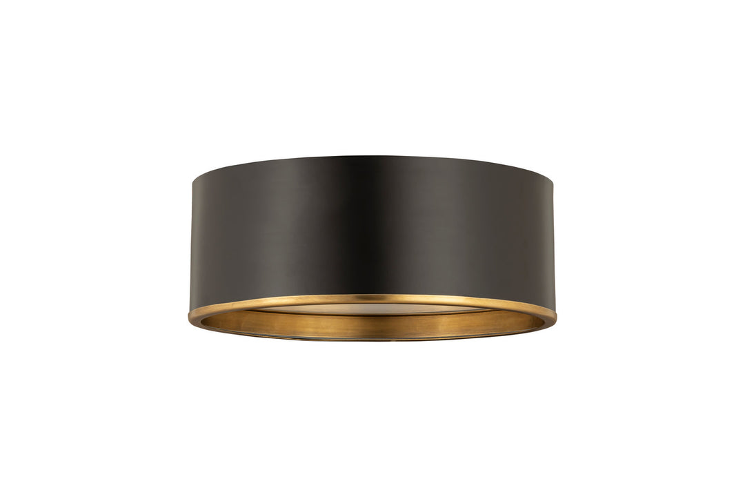 Z-Lite Arlo 2303F3-MB-RB Ceiling Light - Matte Black / Rubbed Brass