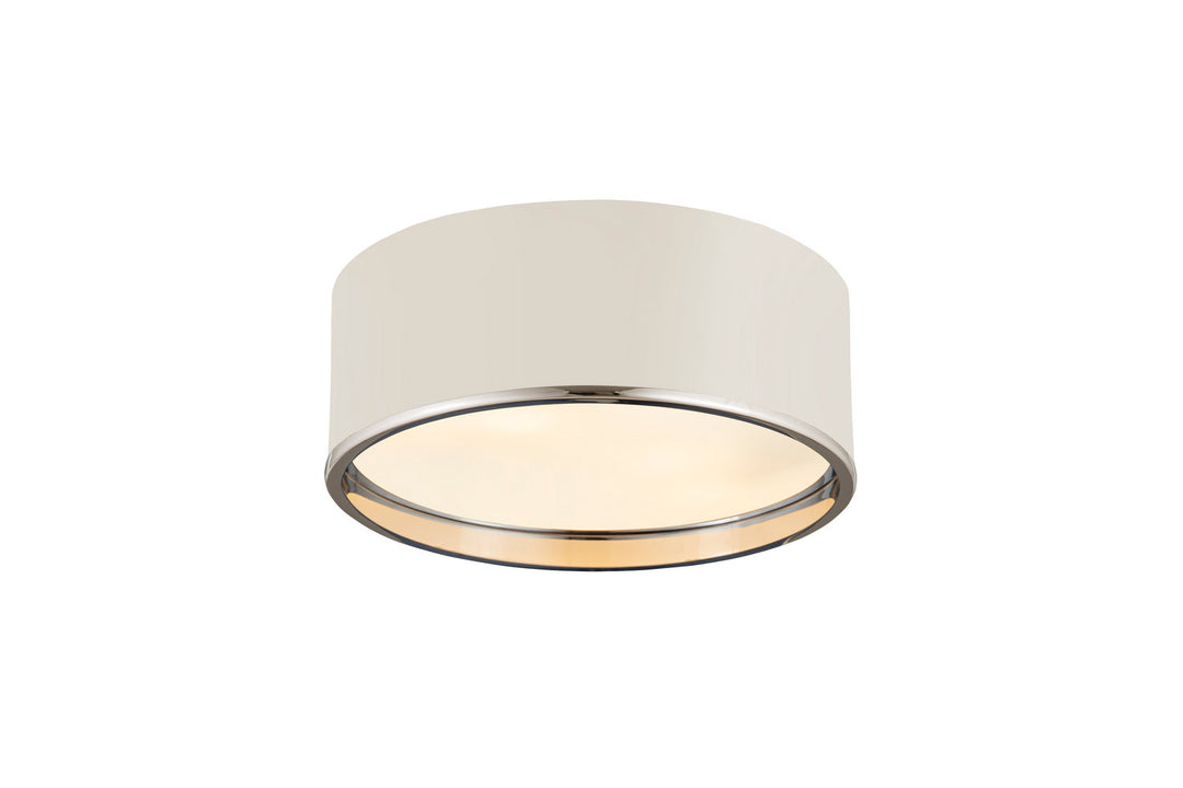 Z-Lite Arlo 2303F3-MW-CH Ceiling Light - Matte White / Chrome