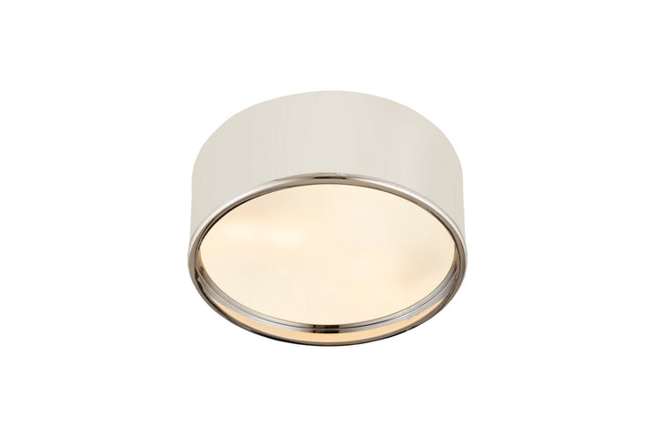 Z-Lite Arlo 2303F3-MW-CH Ceiling Light - Matte White / Chrome