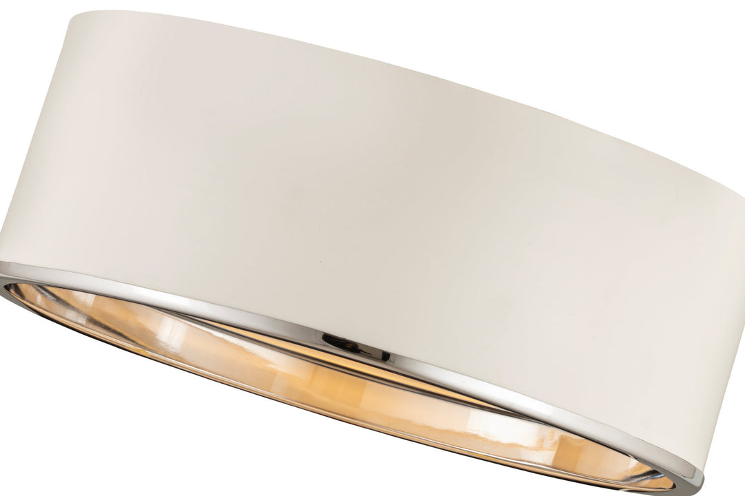Z-Lite Arlo 2303F3-MW-CH Ceiling Light - Matte White / Chrome