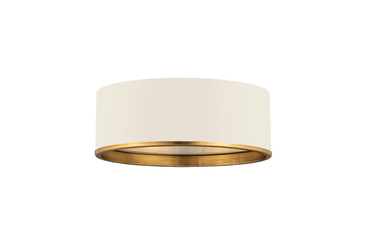 Z-Lite Arlo 2303F3-MW-RB Ceiling Light - Matte White / Rubbed Brass