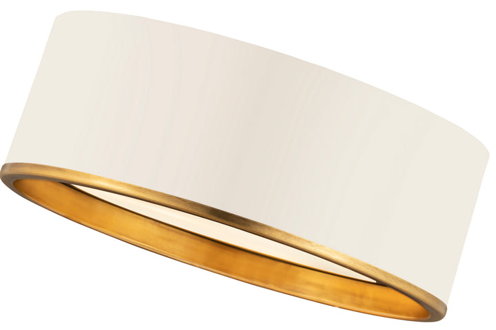 Z-Lite Arlo 2303F3-MW-RB Ceiling Light - Matte White / Rubbed Brass