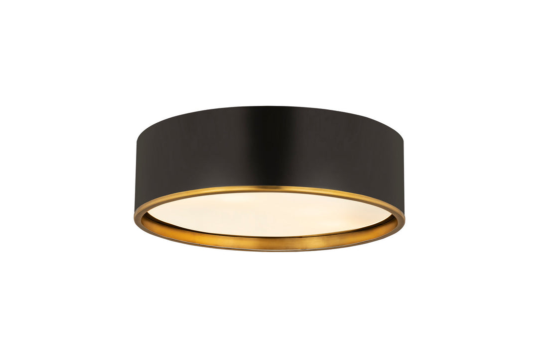 Z-Lite Arlo 2303F4-MB-RB Ceiling Light - Matte Black / Rubbed Brass