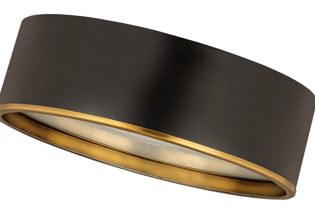 Z-Lite Arlo 2303F4-MB-RB Ceiling Light - Matte Black / Rubbed Brass