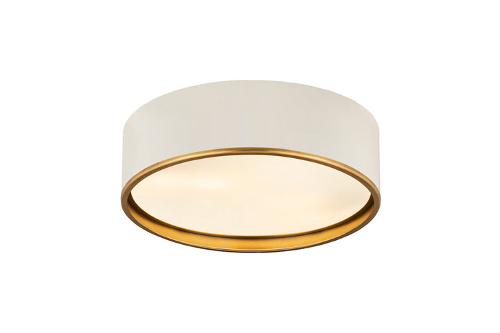 Z-Lite Arlo 2303F4-MW-RB Ceiling Light - Matte White / Rubbed Brass