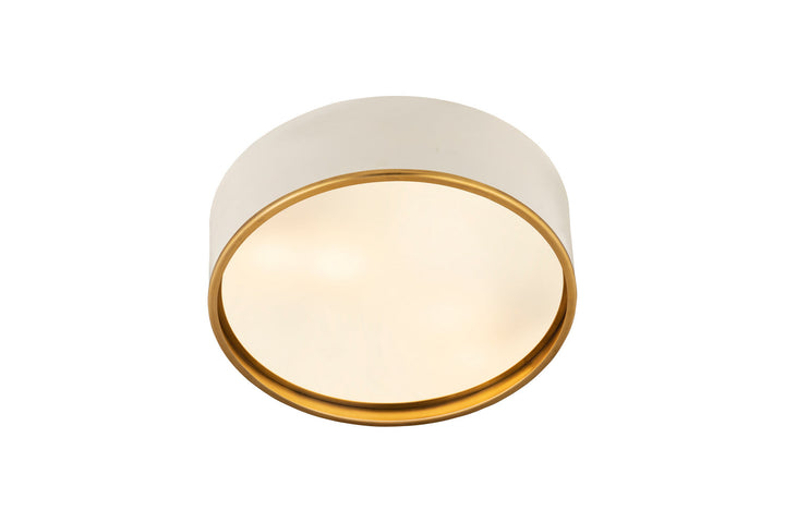 Z-Lite Arlo 2303F4-MW-RB Ceiling Light - Matte White / Rubbed Brass