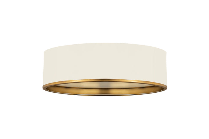 Z-Lite Arlo 2303F4-MW-RB Ceiling Light - Matte White / Rubbed Brass