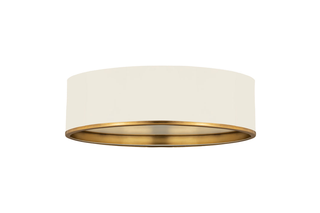 Z-Lite Arlo 2303F4-MW-RB Ceiling Light - Matte White / Rubbed Brass