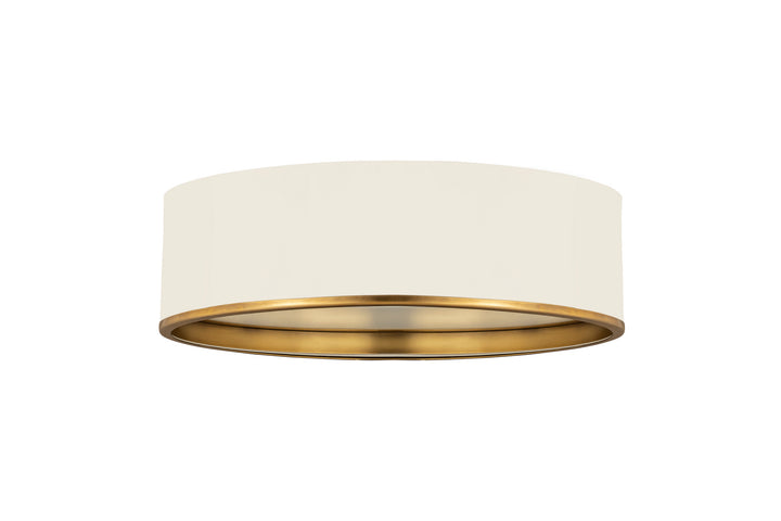 Z-Lite Arlo 2303F4-MW-RB Ceiling Light - Matte White / Rubbed Brass