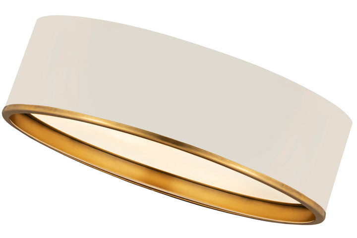 Z-Lite Arlo 2303F4-MW-RB Ceiling Light - Matte White / Rubbed Brass