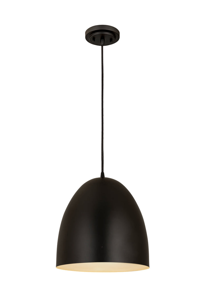 Z-Lite Z Studio Dome Pendant 6012P12-SBK Pendant Light - Satin Black