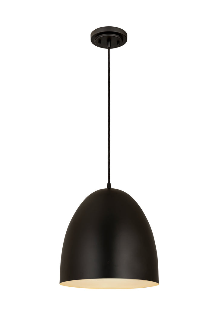 Z-Lite Z Studio Dome Pendant 6012P12-SBK Pendant Light - Satin Black