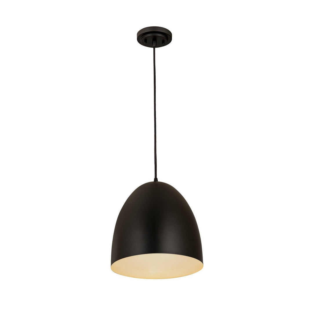 Z-Lite Z Studio Dome Pendant 6012P12-SBK Pendant Light - Satin Black