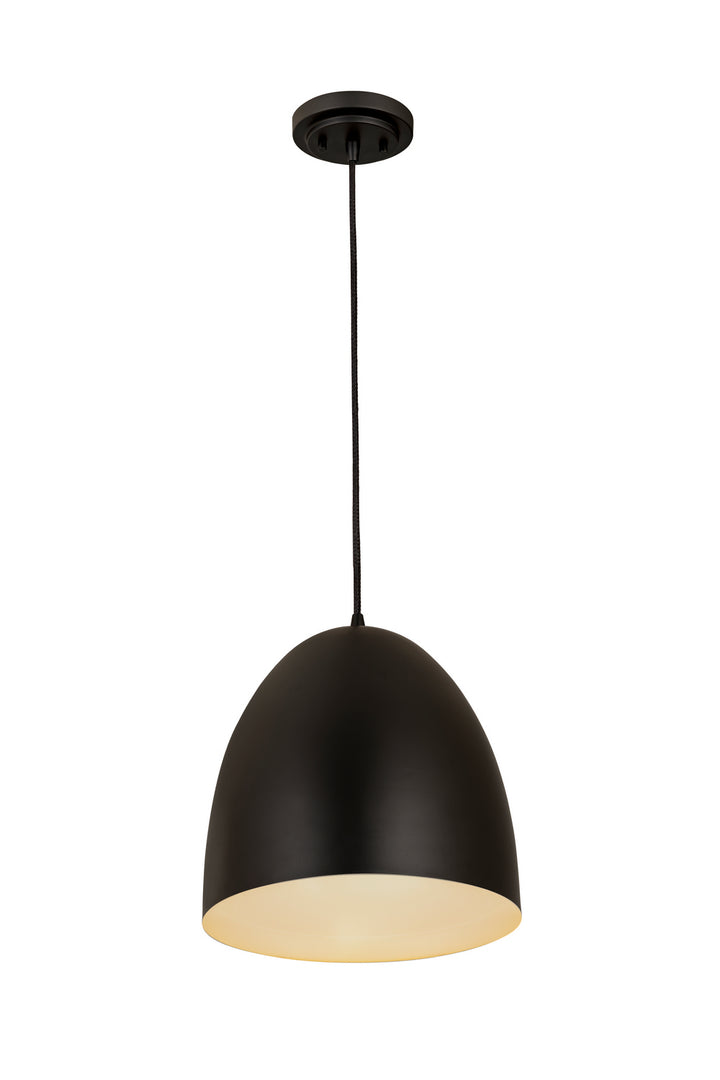 Z-Lite Z Studio Dome Pendant 6012P12-SBK Pendant Light - Satin Black