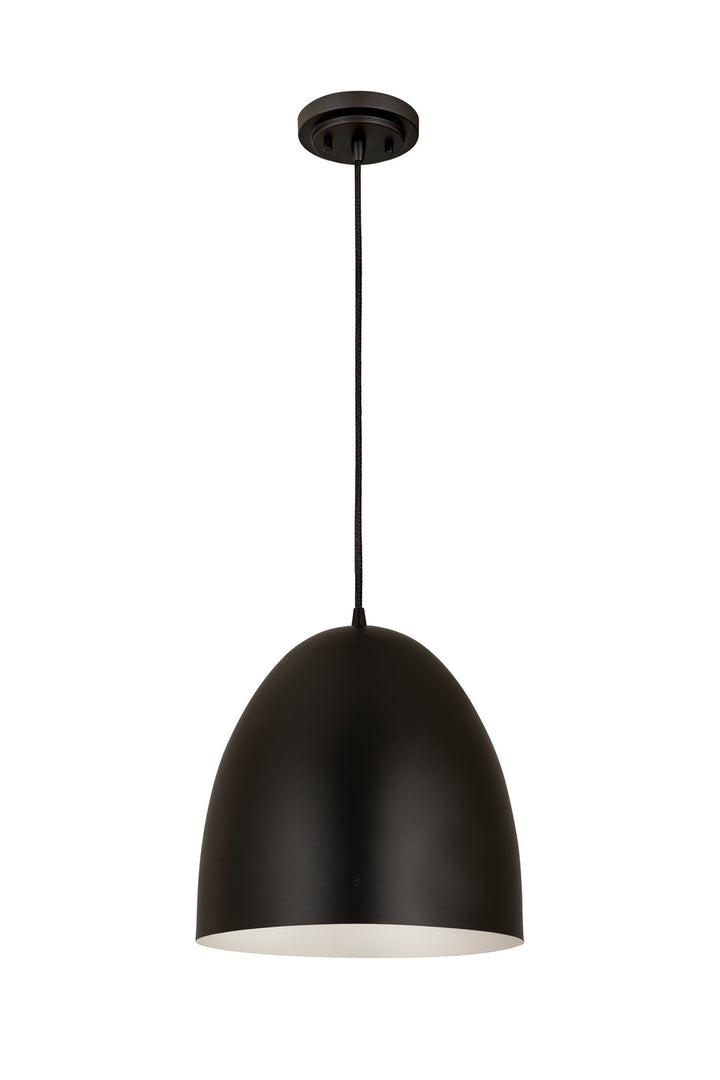 Z-Lite Z Studio Dome Pendant 6012P12-SBK Pendant Light - Satin Black