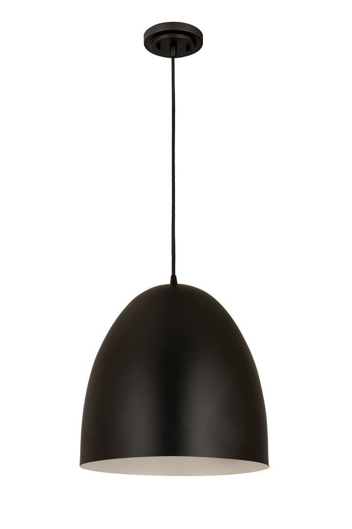 Z-Lite Z Studio Dome Pendant 6012P19-SBK Pendant Light - Satin Black