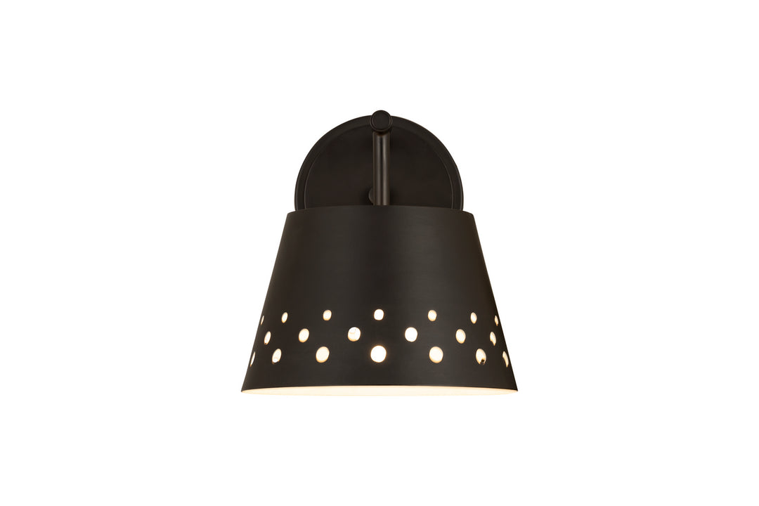 Z-Lite Katie 6014-1S-MB Wall Sconce Light - Matte Black