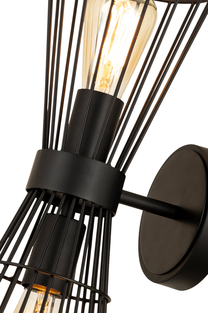 Z-Lite Alito 6015-2S-MB Wall Sconce Light - Matte Black