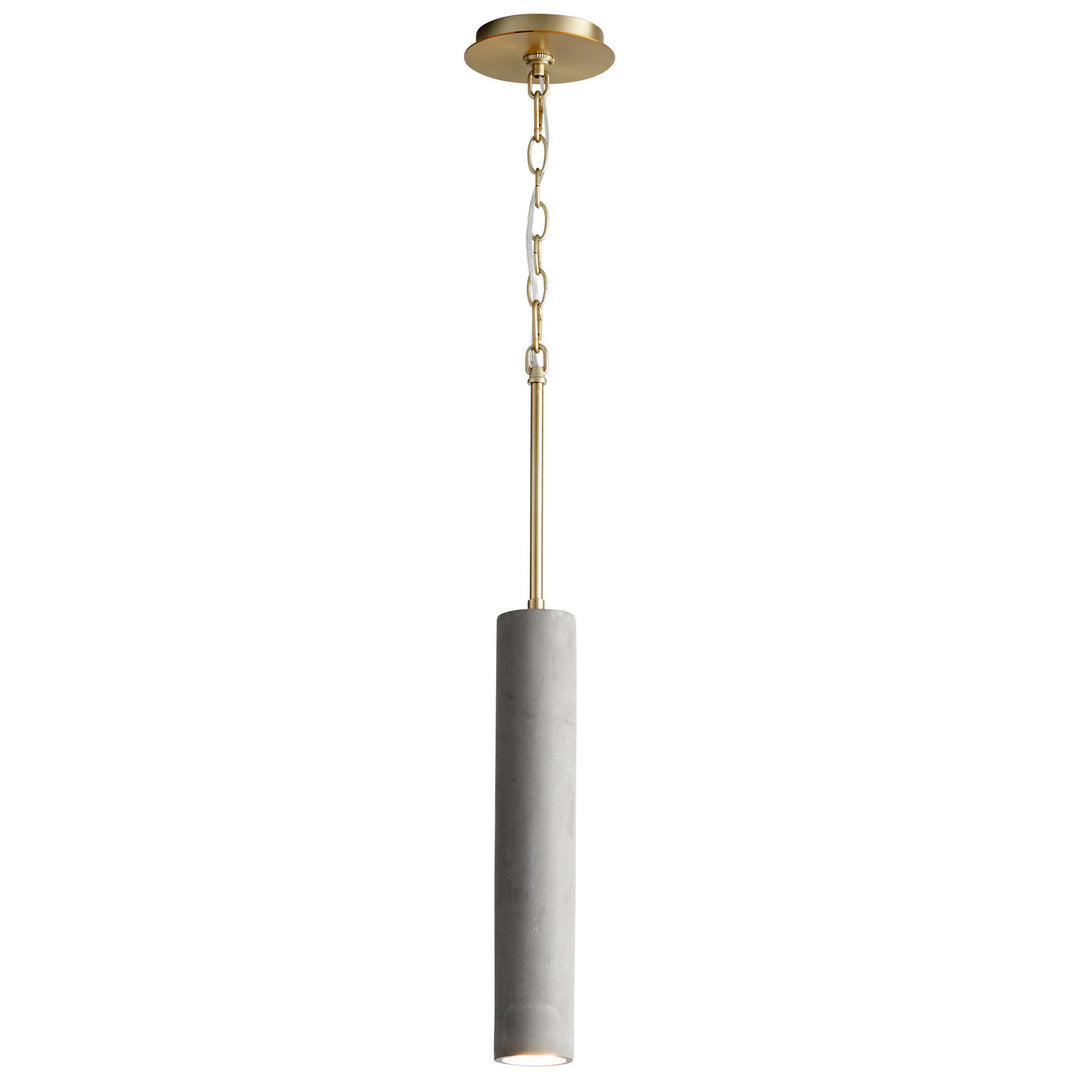 Oxygen Totem 3-614-1540 Pendant Light - Dark Gray / Aged Brass