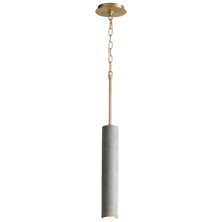 Oxygen Totem 3-614-1540 Pendant Light - Dark Gray / Aged Brass