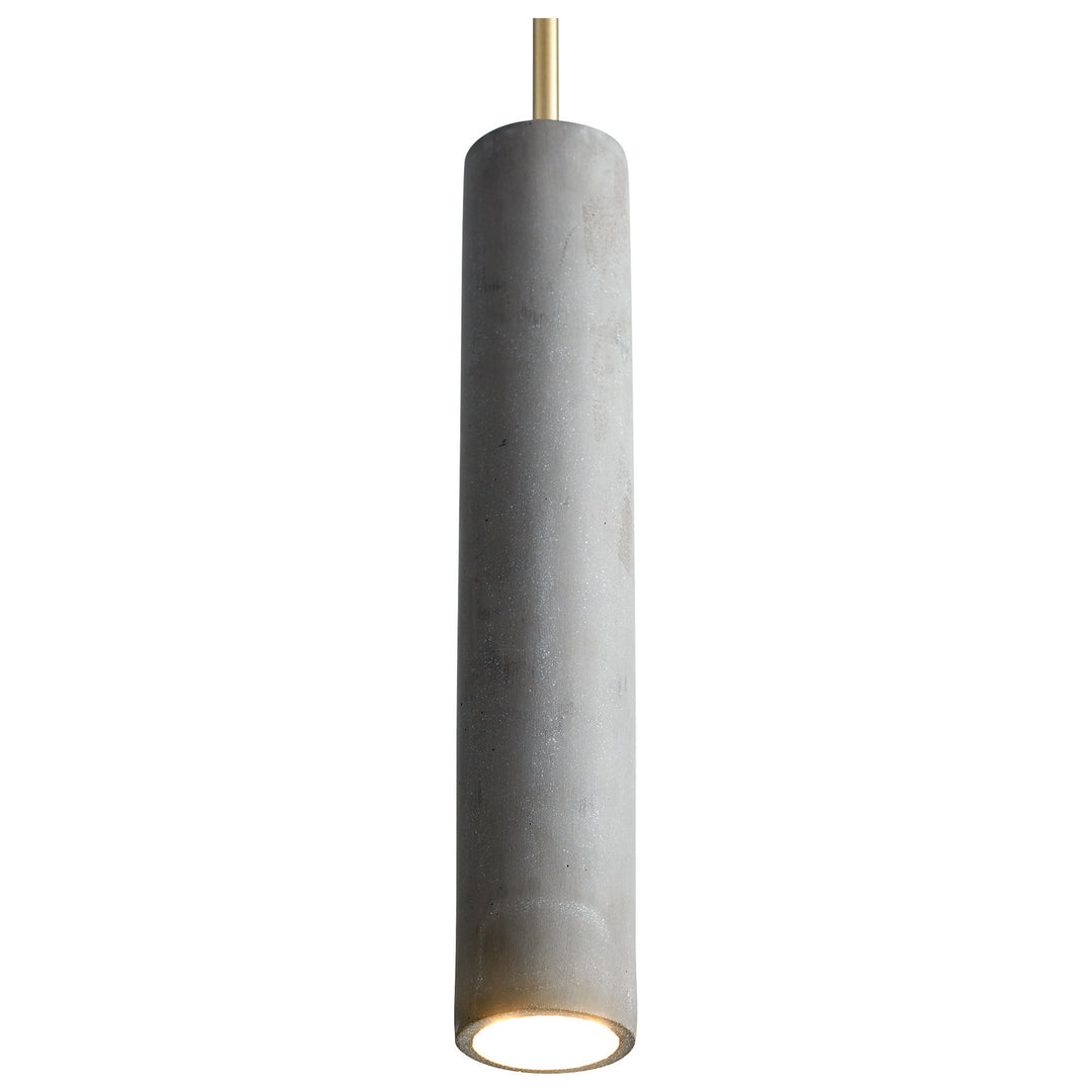 Oxygen Totem 3-614-1540 Pendant Light - Dark Gray / Aged Brass