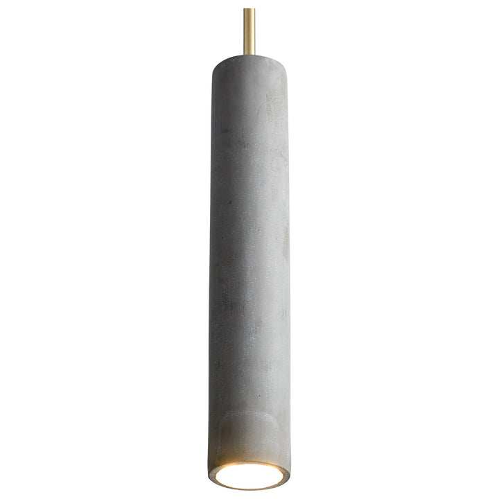 Oxygen Totem 3-614-1540 Pendant Light - Dark Gray / Aged Brass