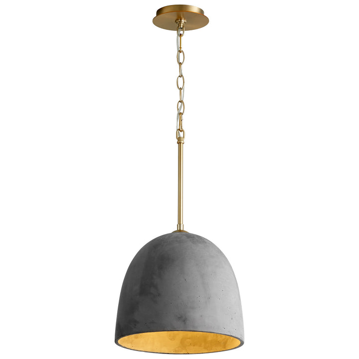 Oxygen Dune 3-641-1540 Pendant Light - Dark Gray / Aged Brass