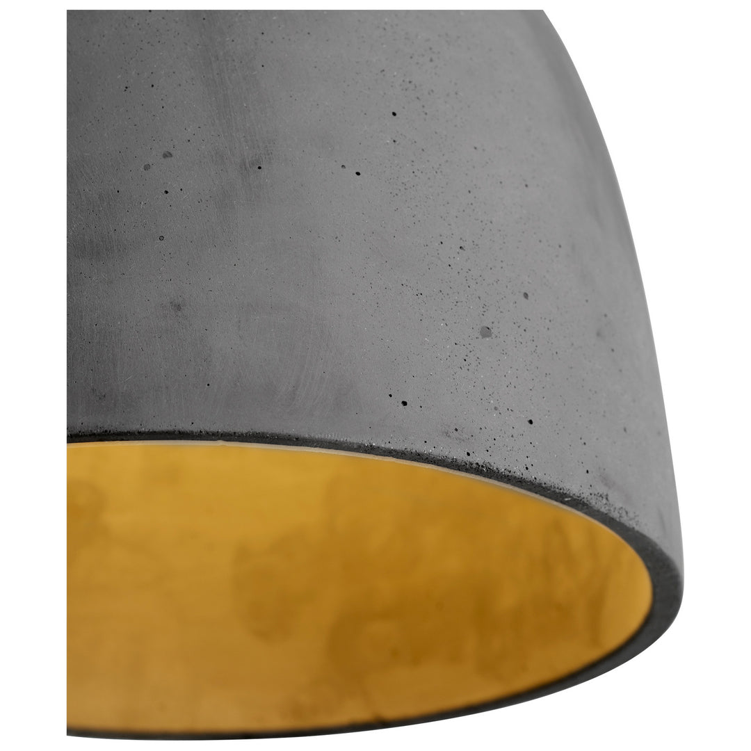 Oxygen Dune 3-641-1540 Pendant Light - Dark Gray / Aged Brass