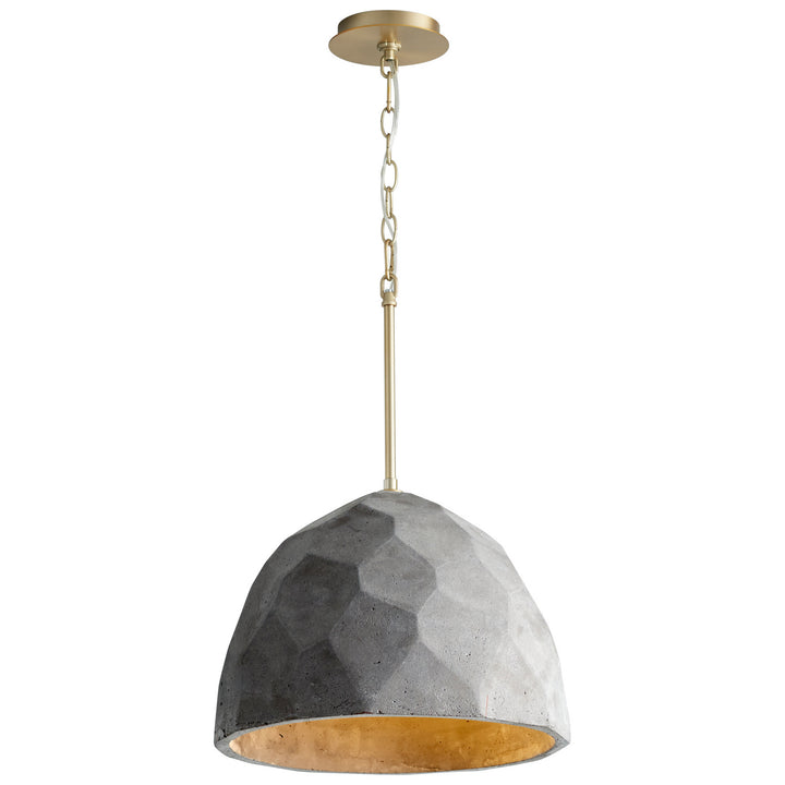 Oxygen Maria 3-663-1540 Pendant Light - Dark Gray / Aged Brass