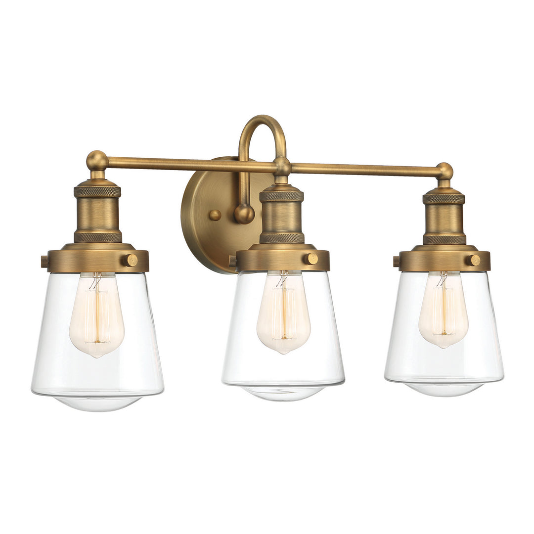 Designers Fountain Taylor 69503-OSB Bath Vanity Light 23 in. wide - Old Satin Brass