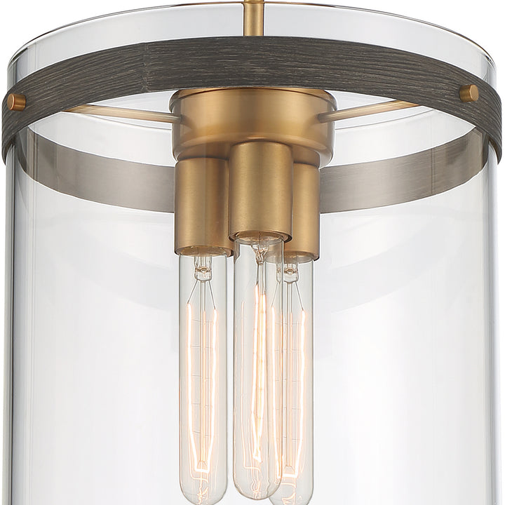 Designers Fountain Reflecta D227M-11P-OSB Pendant Light - Old Satin Brass