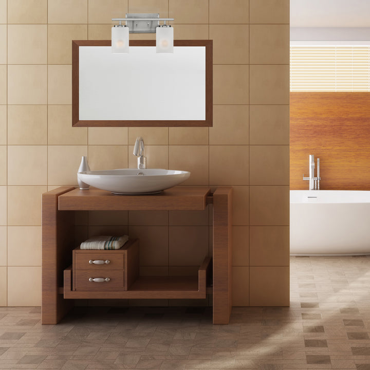 Designers Fountain Carmine D239M-2B-BN Bath Vanity Light 14 in. wide - Brushed Nickel