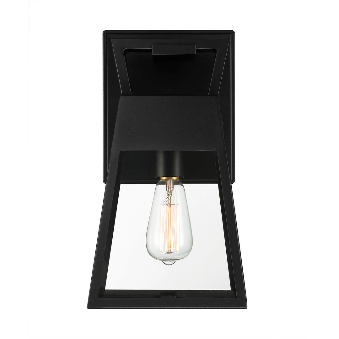 Designers Fountain D244M-8OW-MB Cooper One Light Wall Lantern Outdoor Black