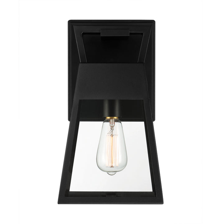 Designers Fountain D244M-8OW-MB Cooper One Light Wall Lantern Outdoor Black