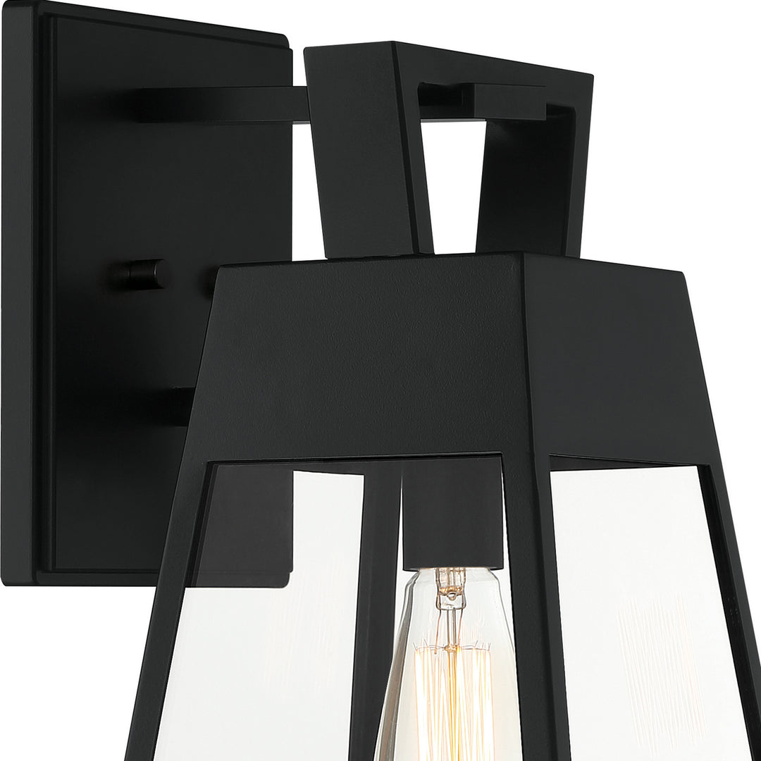 Designers Fountain D244M-8OW-MB Cooper One Light Wall Lantern Outdoor Black