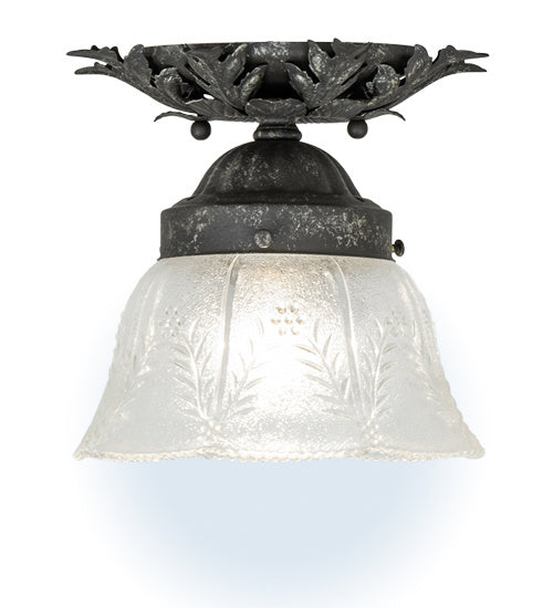 Meyda Tiffany Fancy Floral 239955 Ceiling Light - Pewter,Antique