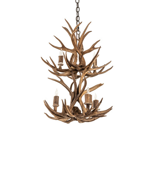 Meyda Tiffany Antlers 240289 Chandelier Light - Antique Copper