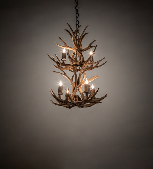 Meyda Tiffany Antlers 240289 Chandelier Light - Antique Copper