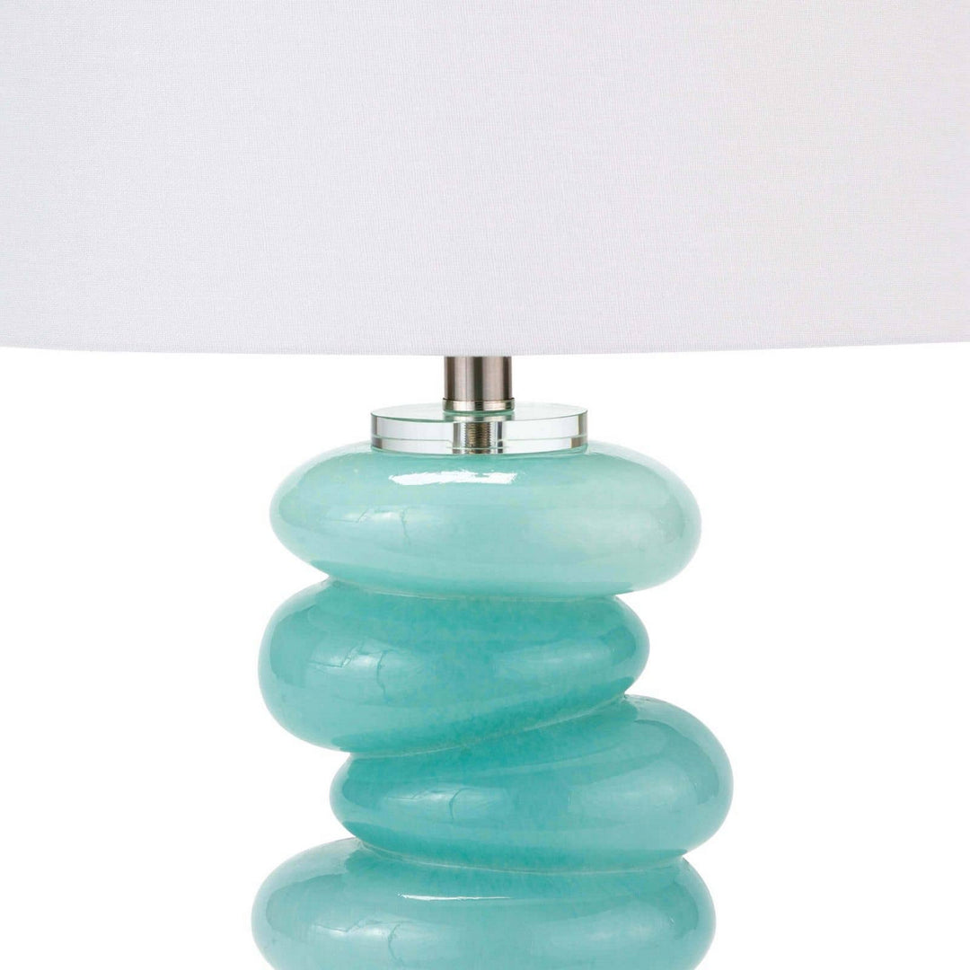 Regina Andrew 13-1510  Stacked Lamp Aqua