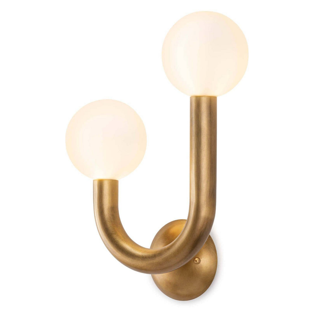 Regina Andrew Happy 15-1144L-NB Wall Sconce Light - Natural Brass