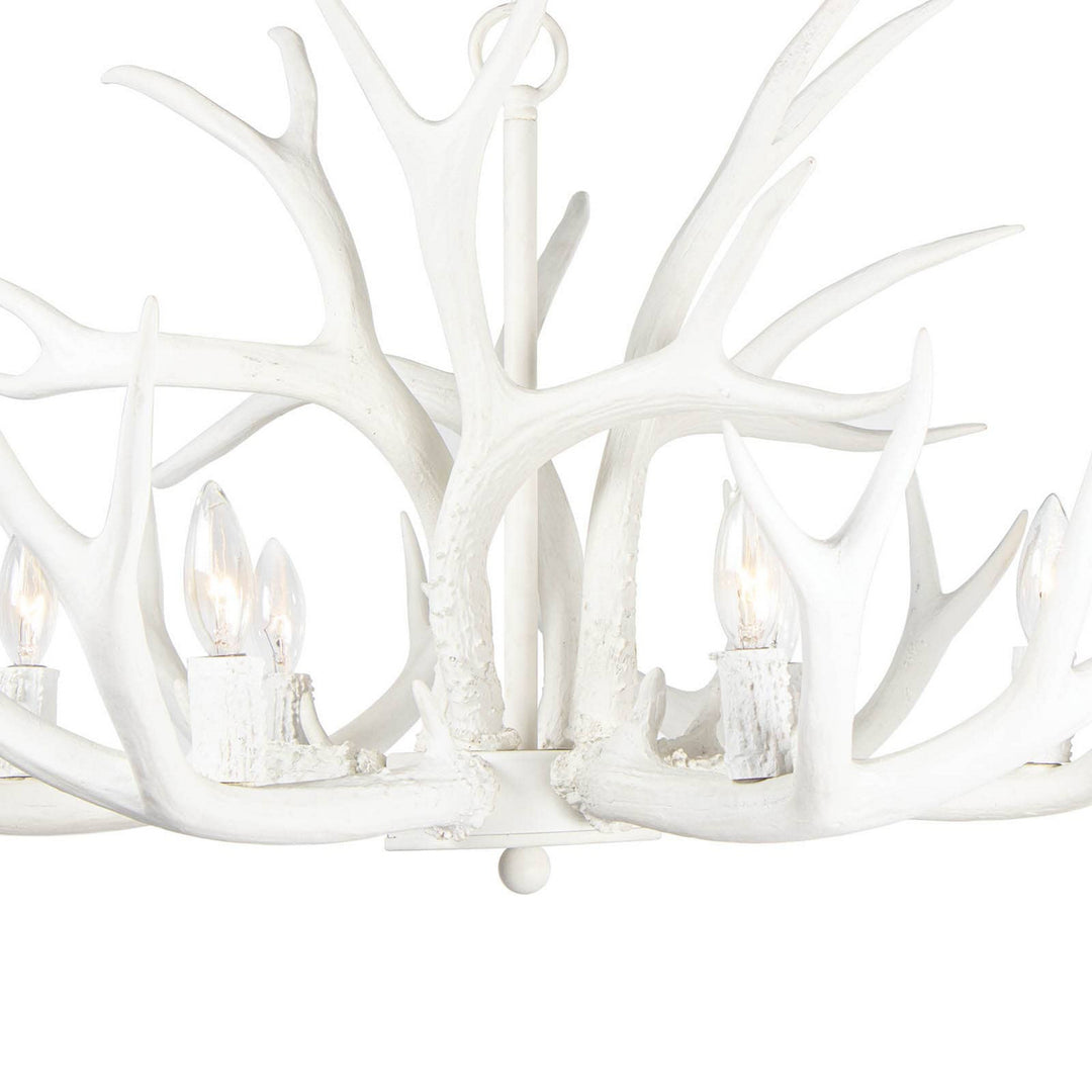 Regina Andrew Antler 16-1064WT Chandelier Light - White