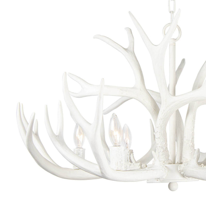 Regina Andrew Antler 16-1064WT Chandelier Light - White