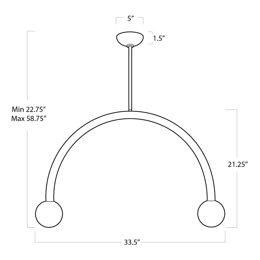 Regina Andrew Happy 16-1317NB Pendant Light - Natural Brass