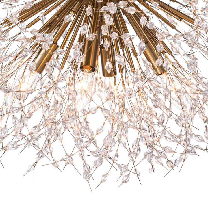 Regina Andrew Chiffon 16-1325 Chandelier Light - Natural Brass