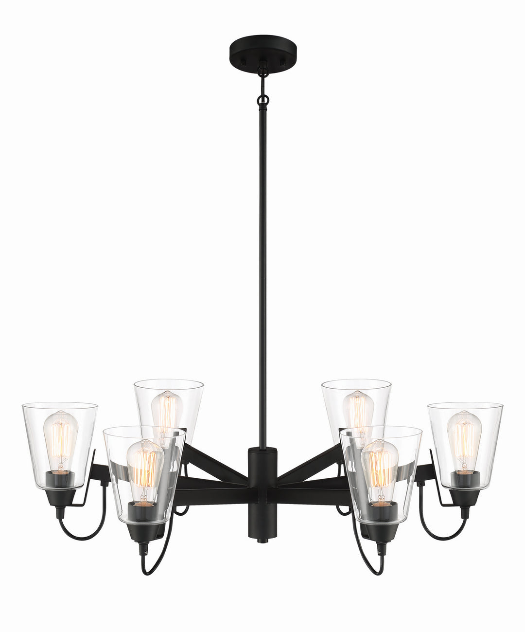 Minka-Lavery Beckonridge 3996-66A Chandelier Light - Coal