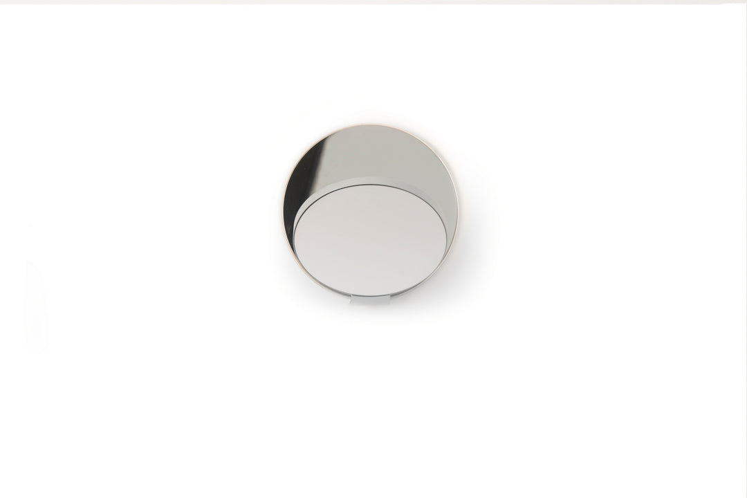 Koncept Gravy GRW-S-SIL-CRM-HW Wall Sconce Light - Silver Body, Chrome